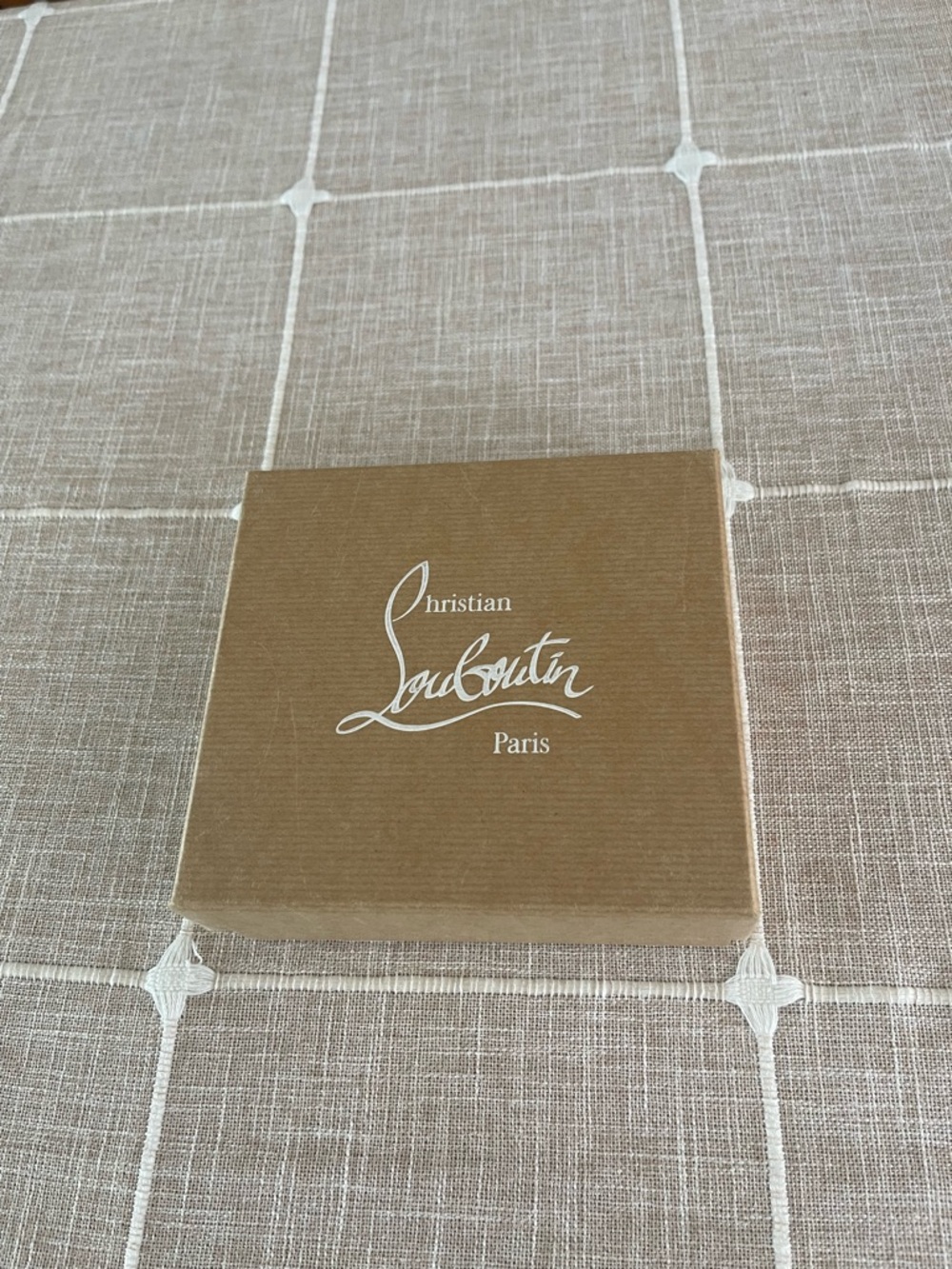 Brand new Christian Louboutin store box from a wallet that was purchased